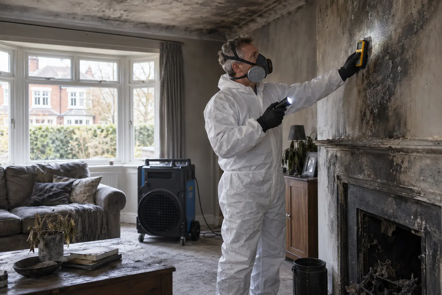 fire restoration assessment service photograph
