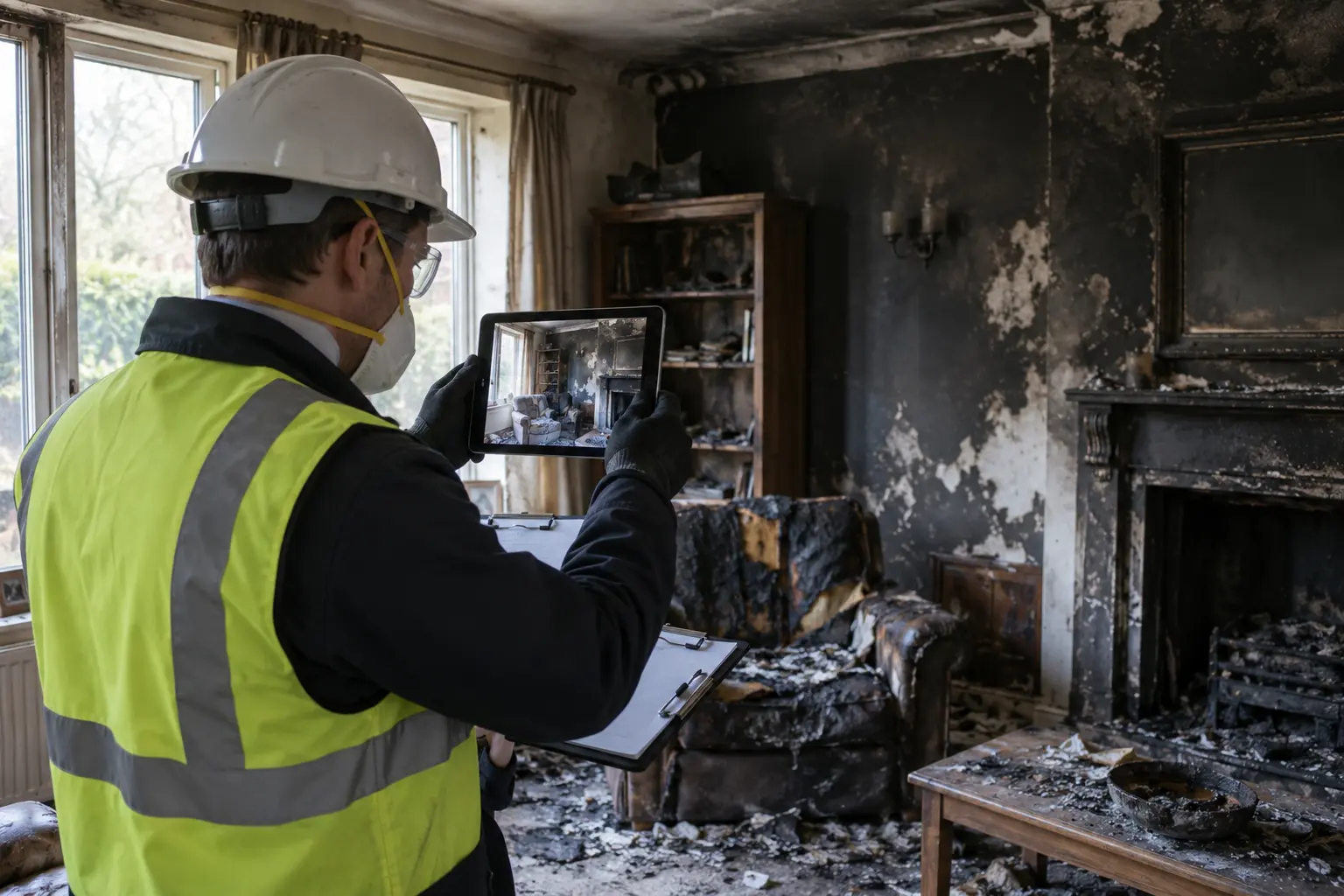 insurance fire reports service photograph