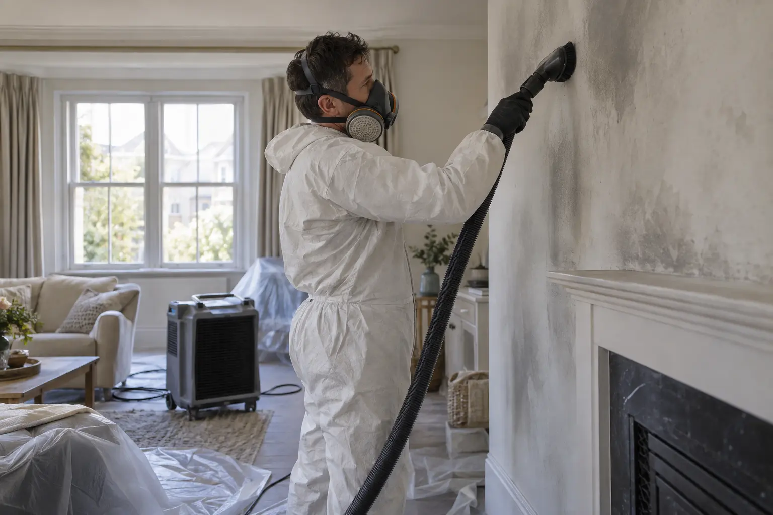 smoke damage cleanup service photograph